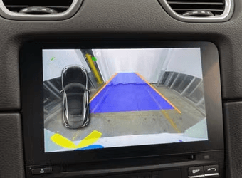 Porsche 718 Cayman — backup camera and parking assist