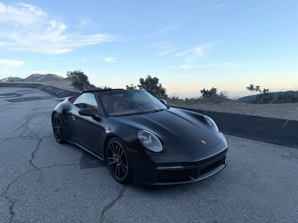 Porsche 911 Turbo S Cabriolet — driver-side front profile