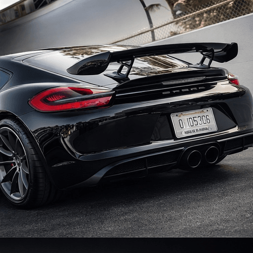 Porsche Cayman GT4 — rear detail