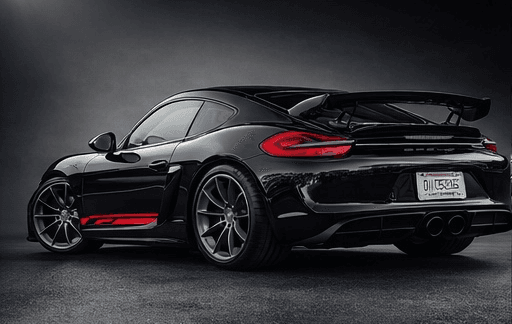 Porsche Cayman GT4 — rear three-quarter